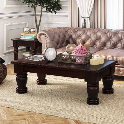 Picture of Vallecito Rustic Solid Wood Large Rectangle Coffee Table