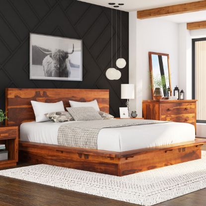 Picture of Delaware Solid Wood Platform Bed Frame