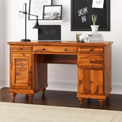 Picture of Clarkton Solid Wood Computer Desk