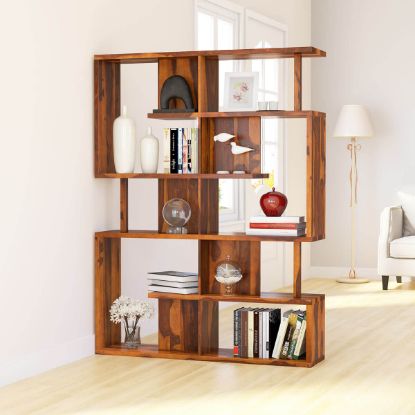 Picture of Fairfield Modern Solid Wood Geometric Bookcase