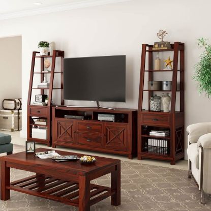 Picture of Calexico Rosewood 3 Piece TV Unit Entertainment Center