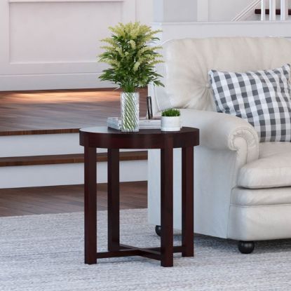 Picture of Murrieta Rustic Solid Wood Round End Table