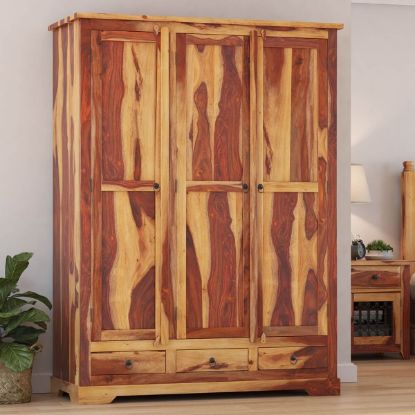 Picture of Crossett Large Solid Wood Armoire with Hanging Rod
