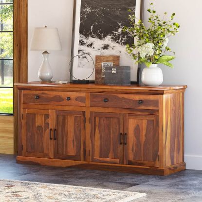 Picture of Clermont Rustic Solid Wood Large Sideboard Cabinet