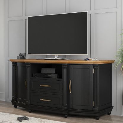Picture of Marshalltown Two Tone Solid Wood 2 Drawer Large TV Media Cabinet