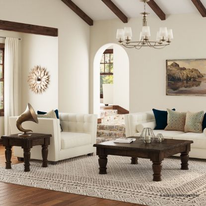 Picture of Renens Rustic Solid Wood Coffee Table And End Table Set