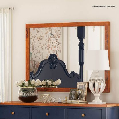 Picture of Repton Rustic Solid Wood Framed Mirror