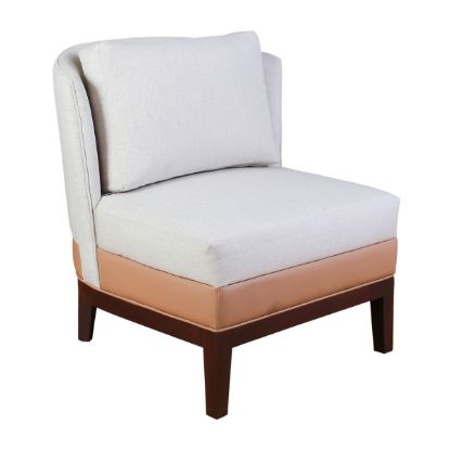 Picture of Ensenada Solid Wood Upholstered Slipper Accent Chair