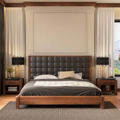 Picture of Brickell Low Profile Platform Bed Frame with Tufted Headboard